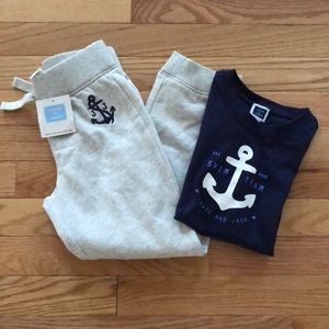 NWT Janie & Jack outfit size 5. Sweatpants & tee